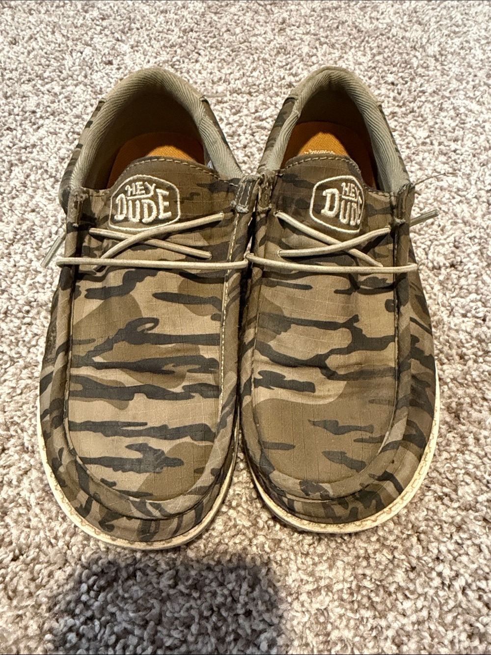 Hey Dude Men's Wally Slip-On Shoes - Olive Camo